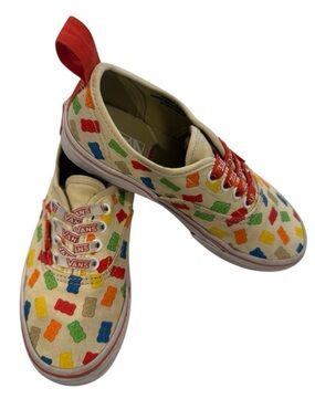 Vans x Haribo Canvas Authentic Elastic Lace Sneaker in Big Kids size 1.5.